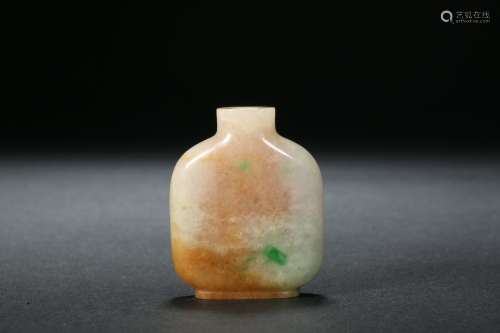 Jade Snuff Bottle in Qing Dynasty