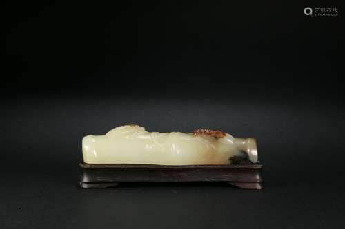 Hetian Jade Bamboo Festival Decoration Qing Dynasty