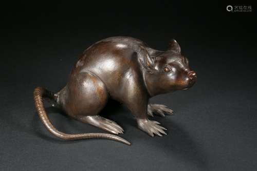 Bronze Rat Ornaments Qing Dynasty
