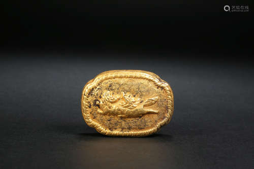 Gold powder box Liao Dynasty