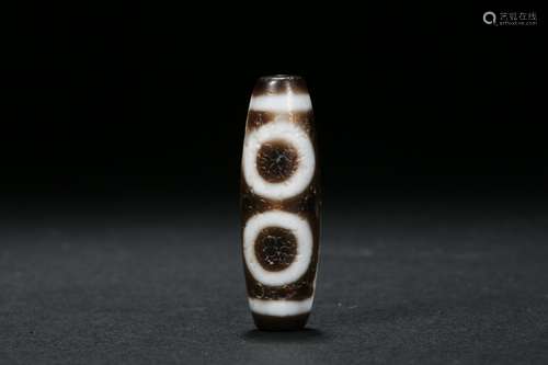 Zhichun Two-Eyed Dzi Beads Tang Dynasty