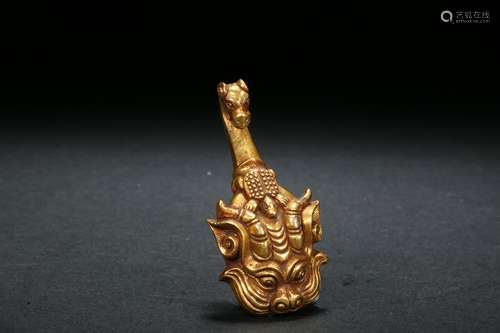 Gilt Bronze Belt Hook Han Dynasty