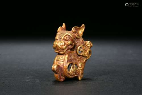 Gilt Bronze Beast of Han Dynasty