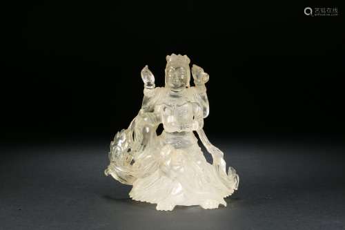 Vrystal figure ornaments Qing Dynasty