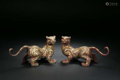 Golden and Silver Tiger in Han Dynasty