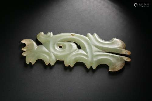 Hongshan cultural jade pendant