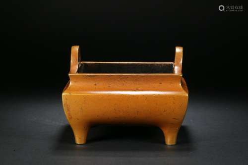 Copper Square Furnace in Qing Dynasty
