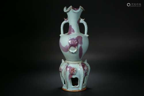 Jun Kiln Flower Mouth Vase Song Dynasty