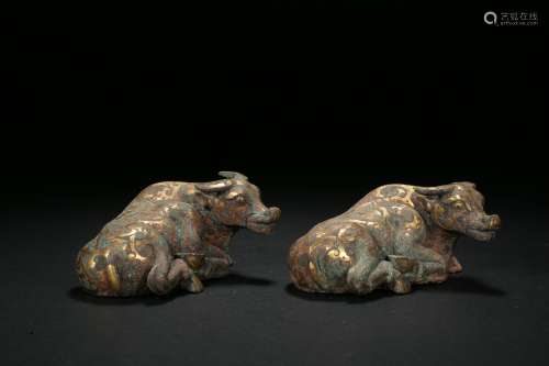 Bronze Ox-shaped Ornaments in Han Dynasty