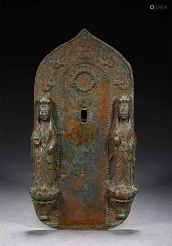 A MING DYNASTY BRONZE BUDDHA