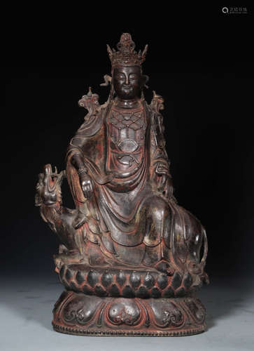 GILT BRONZE CAST BUDDHA STATUE