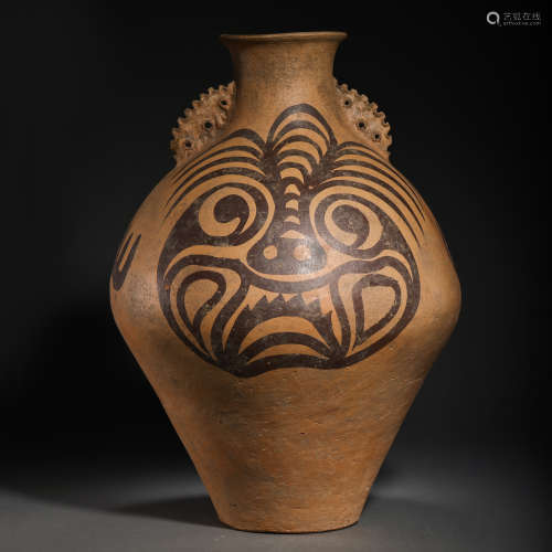 CHINESE MAJIAYAO CULTURAL, PAINTED POTTERY AMPHORA