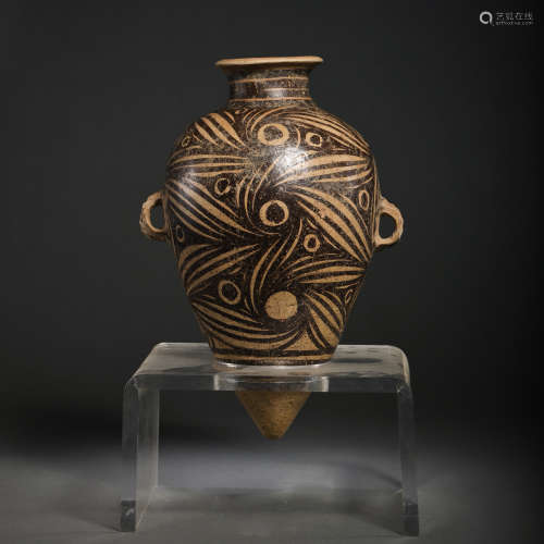 CHINESE MAJIAYAO CULTURAL, PAINTED POTTERY AMPHORA