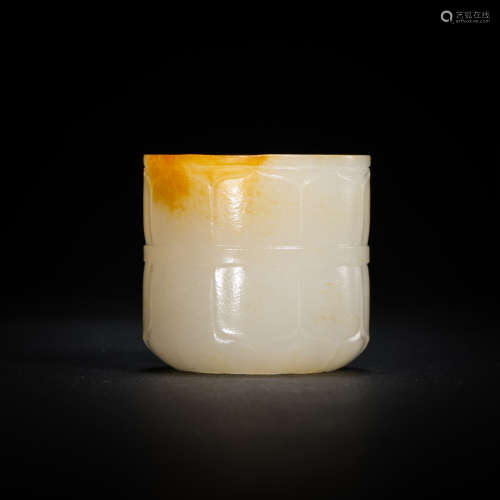 HETIAN JADE THUMB FINGER RING, QING DYNASTY, CHINA