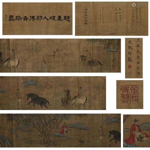 LONG SCROLLS OF ANCIENT CHINESE CALLIGRAPHY AND PAINTING