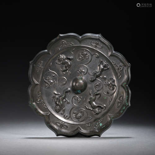 TANG DYNASTY, CHINESE BRONZE MIRROR