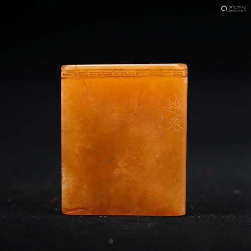 A SOAPSTONE SQUARE SEAL