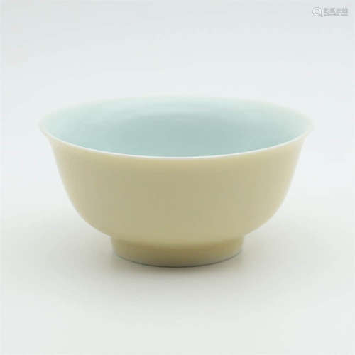 A Pale Yellow-Glazed Bowl