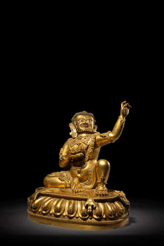 A Gilt Bronze Buddha Statue