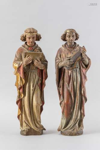 Pair of angels musicians