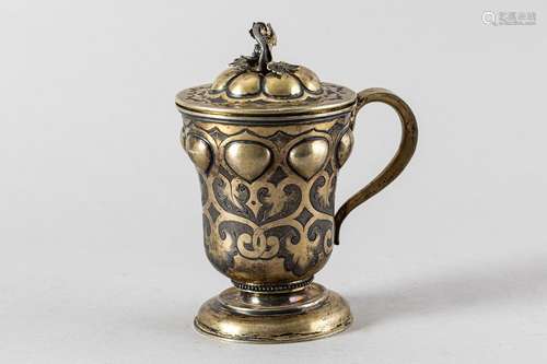 Russian silver tankard