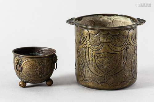 Two copper ware vessels