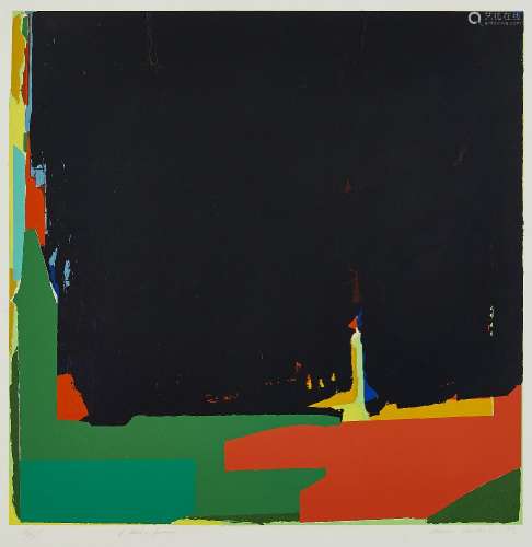 Mario Dubsky, British 1939-1985- Red and Green, 1972; screen...