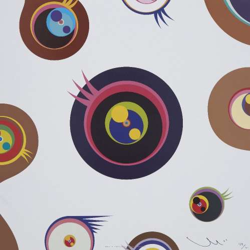 Takashi Murakami, Japanese b.1962- Jellyfish Eyes- White 1, ...