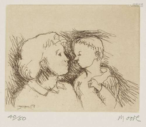 Henry Moore OM CH FBA, British 1898-1986- Mother and Child [...