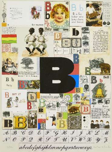 Sir Peter Blake CBE RDI RA, British b.1932- The letter 'B', ...