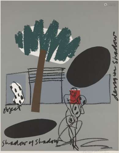 Bruce McLean, Scottish b.1944- Shadow of Shadow; lithograph ...