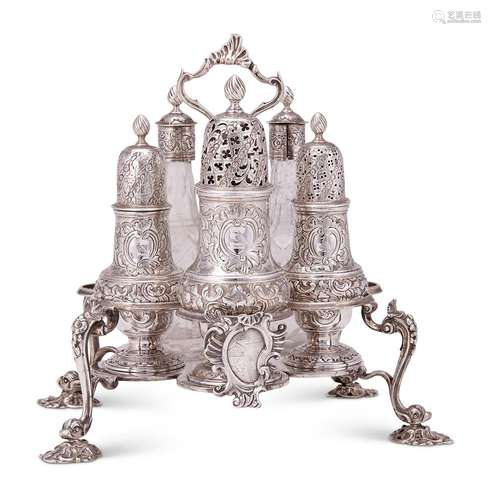 An early George III silver Warwick cruet stand by Alexander ...