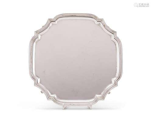 Tiffany, an American silver salver by Tiffany & Co.