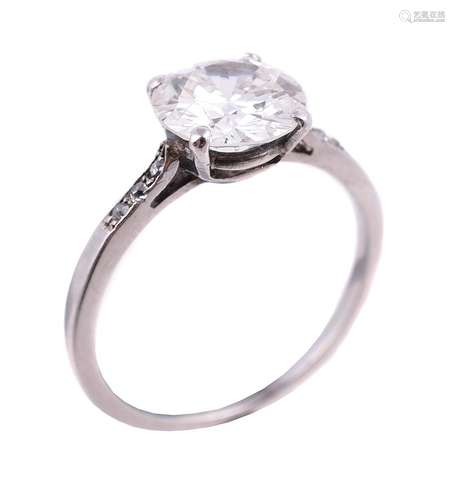 A single stone diamond ring