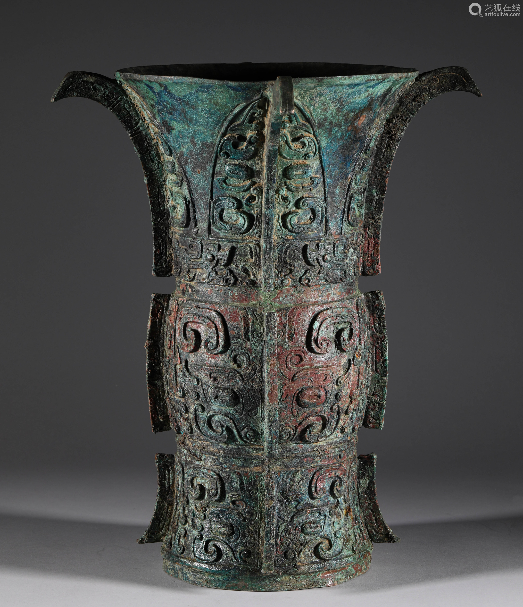 bronze goblet in shang and zhou dynasties商周,青铜花觚