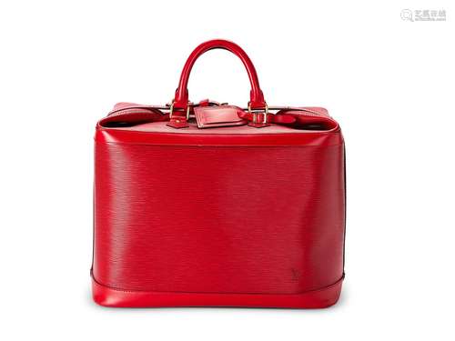 Louis Vuitton, Cruiser 40, a special order red epi leather b...