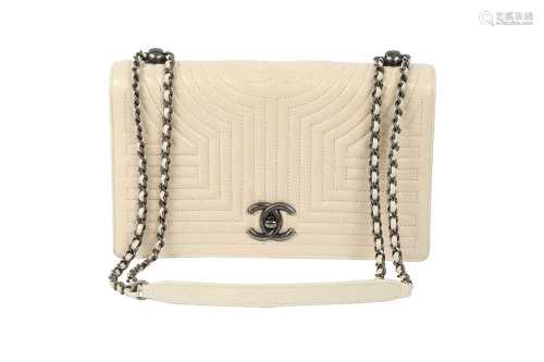 Chanel Cream Korean Garden Medium Flap Bag