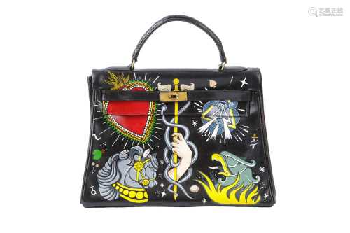 Hermes Black Box Customised Kelly Sellier 32