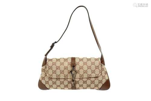 Gucci Beige Monogram Small Shoulder Bag