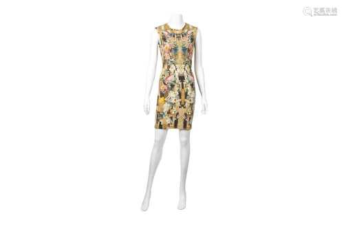 Alexander McQueen Floral and Bird Print Dress - Size 40