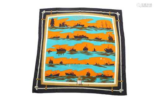 Hermes 'Feux De Route Apercus La Nuit En Mer' Silk Scarf