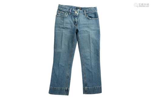 Dolce & Gabbana Blue Cropped Jeans - Size 40