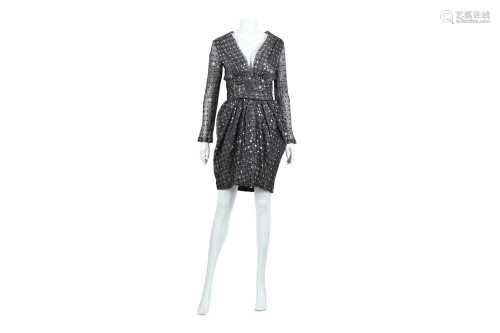 Lanvin Grey Sequin Embellished Dress - Size 40