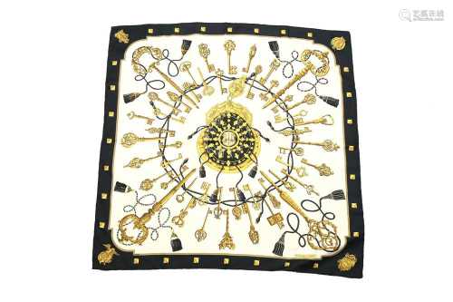 Hermes Silk Scarf 'Les Clefs' Silk Scarf