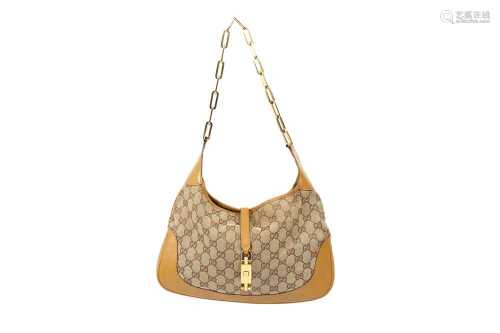 Gucci Beige Monogram Jackie Bag