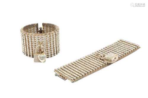 Agent Provocateur Crystal Padlock Cuff Bracelets