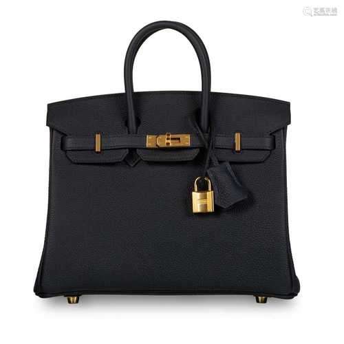 Hermès Blue Nuit Togo Birkin 25