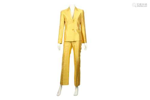 Gianni Versace Yellow Trouser Suit - Size 38
