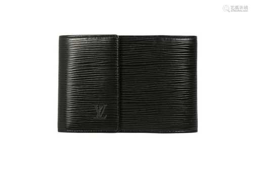 Louis Vuitton Black Epi Cheque Book Holder