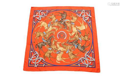 Hermes 'La Ronde des Jockeys' Silk Scarf